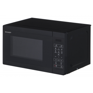 Sharp YC-MS02E-B microwave Countertop Solo microwave 20 L 800 W Black YC-MS02E-B