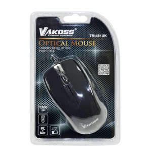 Vakoss TM-481UK mouse USB Type-A Optical 1200 DPI TM-481UK