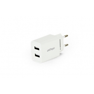 CHARGER USB UNIVERSAL WHITE/2PORT EG-U2C2A-03-W GEMBIRD EG-U2C2A-03-W
