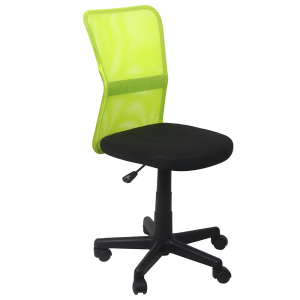 Biroja krēsls Biroja krēsls 41x42xH83-93cm melns/zaļš 27732