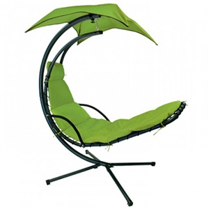 Iekarams šūpuļkrēsls ar statīvu Dream zaļš 205cm 8089