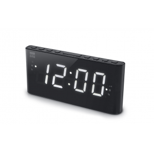 New-One Alarm function, CR136, Dual Alarm Clock Radio PLL, Black CR136