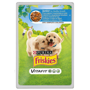 PURINA Friskies Junior - Chicken and Carrot - wet dog food - 100 g 