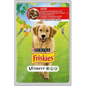 PURINA Friskies Adult - Beef and Potatoes - wet dog food - 100 g 