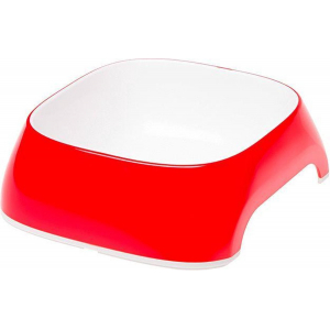 FERPLAST Glam XS Pet watering bowl, white-red 71208022