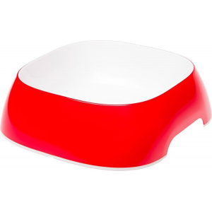 FERPLAST Glam Large Pet watering bowl, white-red 71218022