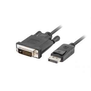 Lanberg CA-DPDV-10CU-0010-BK video cable adapter 1 m DisplayPort DVI-D Black