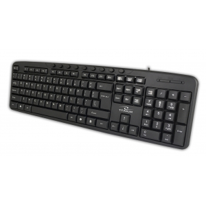 Titanum TK107 USB multimedia keyboard Black TK111