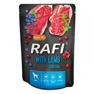Dolina Noteci Rafi with lamb, blueberries, cranberries - Wet dog food 300 g 