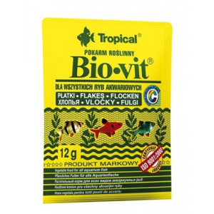 TROPICAL Bio-Vit - vegetable food for fish - 12g 74411