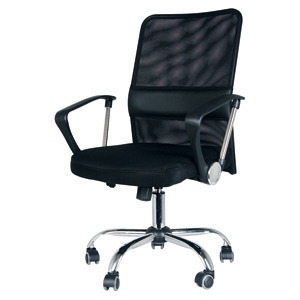 Biroja krēsls POLO 63x58xH95-106cm melns NF-306D