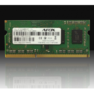 AFOX AFSD34BN1P memory module 4 GB 1 x 4 GB DDR3 1600 MHz AFSD34BN1P
