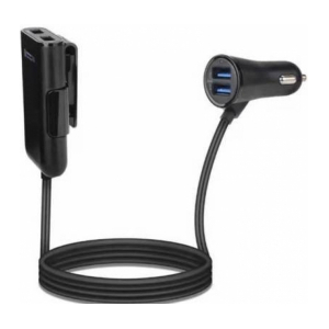 Gembird 4-port Front and Back Seat Car Charger ACT-U4CAR-02