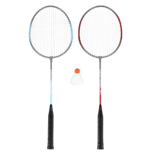 NILS NRZ002 STEEL badminton set 2 rackets + shuttlecock 14-20-366