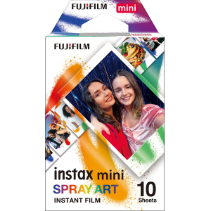 Fujifilm | Instax Mini | Art Spray Sheet (10pl) Instant Film | 54 x 86 mm | Hi-Speed ISO 800 – With ...