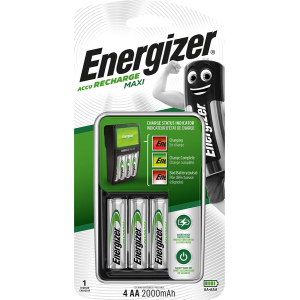Energizer Maxi ACCU HR6 POW battery charger + 2 AA 2000 mAh batteries 421788