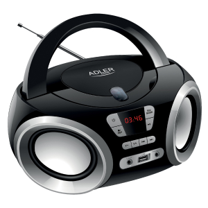 Adler CD Boombox AD 1181 USB connectivity, Speakers, Black AD 1181
