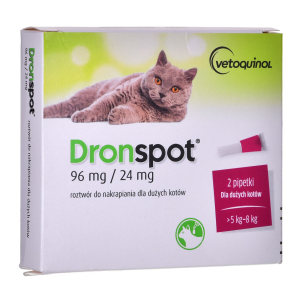 VETOQUINOL Dronspot - worming drops for cats 5-8 kg 