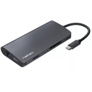 Natec Multi-Port Adapter, Fowler 2, USB-C, 3x USB 3.0, HDMI, RJ45, SD, Micro SD NMP-1773