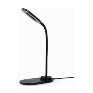 Galda lampa Gembird Desk Lamp with Wireless Charger Black TA-WPC10-LED-01
