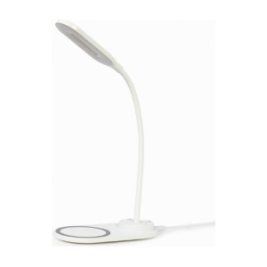 Galda lampa Gembird Desk Lamp with Wireless Charger White TA-WPC10-LED-01-W