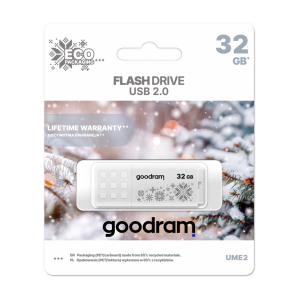 Zibatmiņa GoodRam USB UME2 32GB WINTER White UME2-0320W0R11-WI