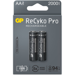 4x rechargeable batteries AA / R6 GP ReCyko Pro Ni-MH 2000mAh 210AAHCB-5EB2