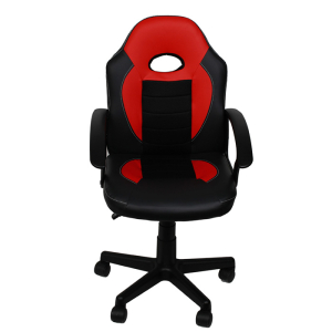 Biroja krēsls LUKA 57x54.5xH89-99cm melns/sarkans S-312B RED