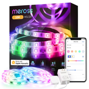 Smart Lightstrip|MEROSS|Smart WiFi LED Strip wtih RGB (2*5 meter)|MSL320CHK(EU)-10M MSL320CHK(EU)-10...