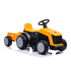 Traktors ar piekabi un akumulatoru TR-1908T yellow (4186) Akcija LEAN-TR1908T.4186