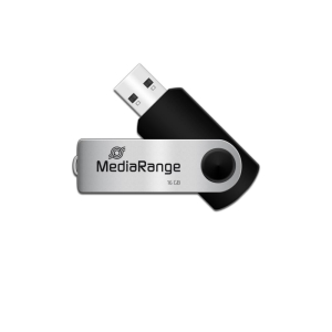 MediaRange MR910 USB flash drive 16 GB USB Type-A / Micro-USB 2.0 Black, Silver