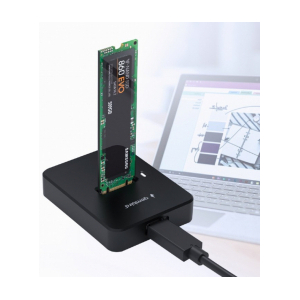 Dokstacija Gembird Desktop USB Type-C M.2 SATA & NVME SSD Drive Docking Station DD-U3M2