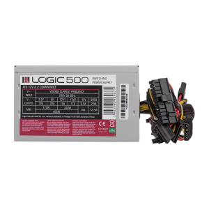 Logic 500 power supply unit 500 W ATX Stainless steel ZAS-LOGI-LC-500-ATX-PFC