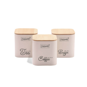 SET OF METAL CONTAINERS 3 PCS MR-1775-3S-IVORY MR-1775-3S-IVORY