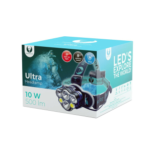 Forever Light LED Ultra Galvas Lukturis  / T6 / 2x 10W + XP-E 2x 3W / 500lm 2x 18650 / 1200mAh Li-Io...