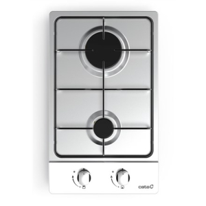CATA Hob GI 3002 X Gas Number of burners/cooking zones 2 Rotary knobs Stainless steel 08039600