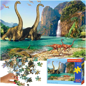 Castorland In the Dinosaurus World 60 pcs Puzle Dzīvnieki