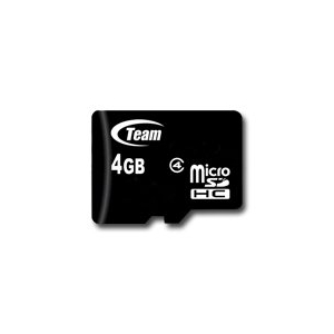 TEAM GROUP Memory ( flash cards ) 4GB Micro SDHC Class 4 with Adapter TUSDH4GCL403 TUSDH4GCL403