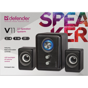 Defender V11 loudspeaker Black Wired 11 W 65111