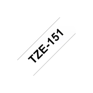 Brother TZE-151 marķēšanas lenta Melns uz caurspīdīga