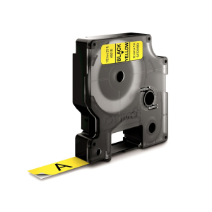 DYMO D1 Standard - Black on Yellow - 12mm label-making tape