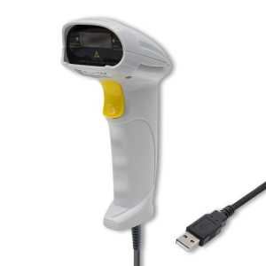 Qoltec 50877 Laser scanner 1D | USB | White 50877
