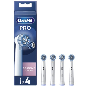 Oral-B | Replaceable toothbrush heads | EB60X-4 Sensitive Clean Pro | Heads | For adults | Number of...