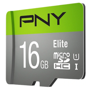 PNY Elite microSDHC UHS-I 10 klase Atmiņas Karte 16GB P-SDU16GU185GW-GE
