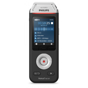 Philips Voice Tracer DVT2810/00 Diktafons Zibkartīte Melns, Hroms
