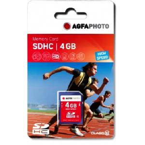 AgfaPhoto 4GB SDHC zibatmiņa Klases 10 MLC