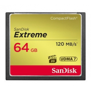 Sandisk CF Extreme 64GB zibatmiņa CompactFlash