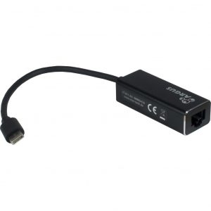 Inter-Tech ARGUS IT-811 USB-C RJ-45 Melns
