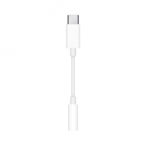 Apple MU7E2ZM/A kabeļu interfeiss/dzimtes adapteris 3.5mm USB-C Balts