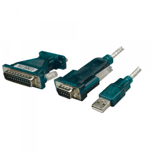 LogiLink UA0042A kabeļu interfeiss/dzimtes adapteris USB A RS232 (9-pin) Pelēks, Balts